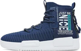 RUNMAXX Mens Fashion Walking Lace Up High Top Shoes Stylish Running Athletic Casual Sneaker RUNMAXX Mens Fashion Walking Lace Up High Top Shoes Stylish Running Athletic Casual Sneaker