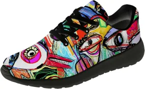 Running Shoes for Women Men Graffiti Print Shoes Tennis Sneakers Gifts for Women Men