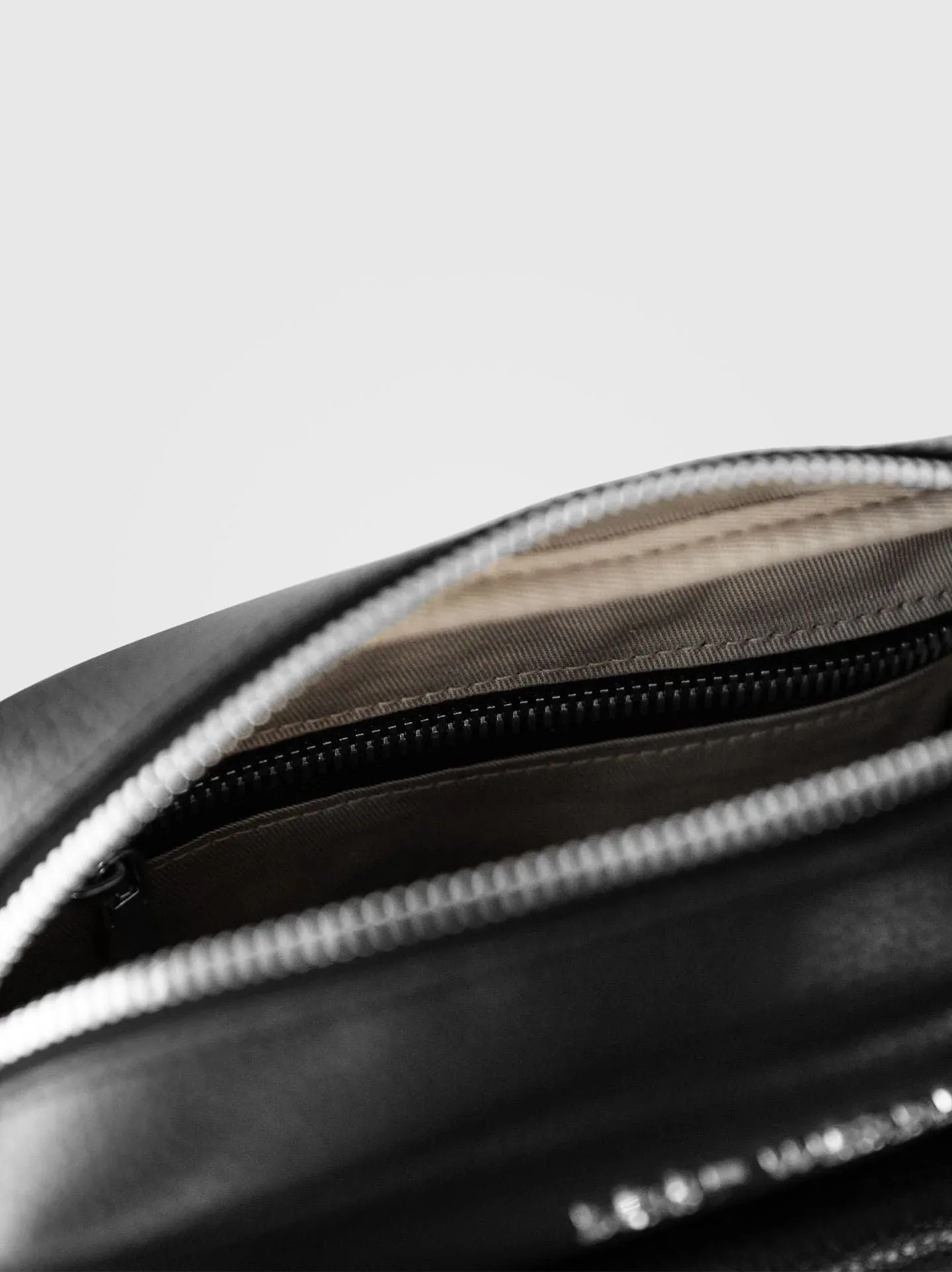 Small Aster Crossbody Bag in Black & Silver