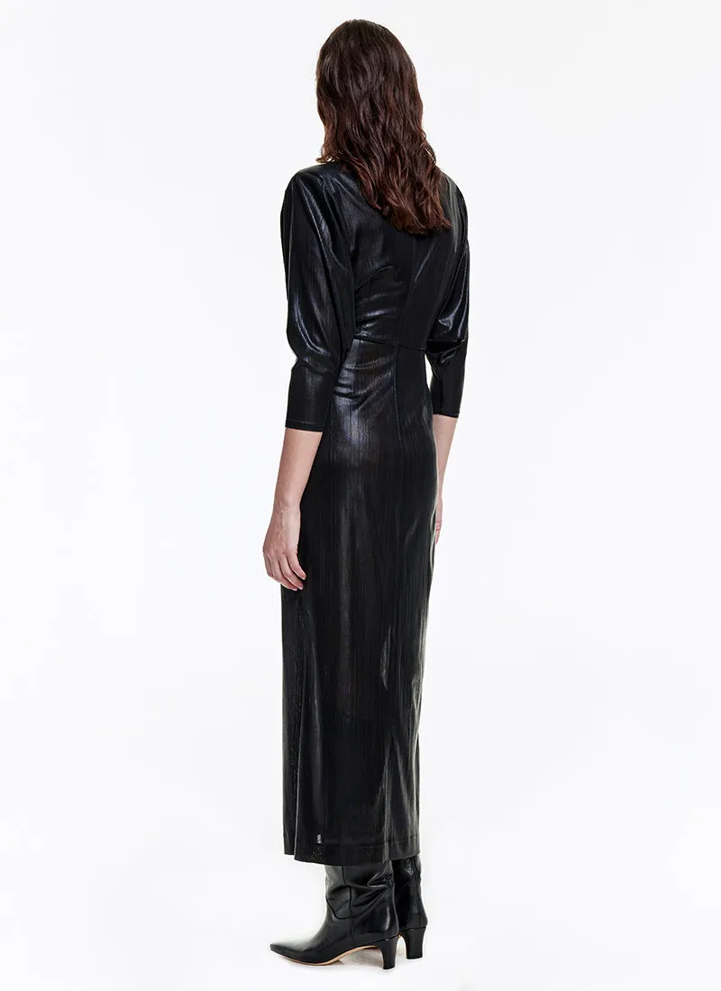 Smythe V Neck Twisted Dress Gown