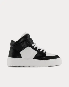 Sporty Mix Black / White High Top Sneakers