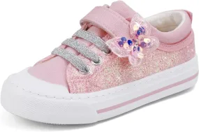 Toandon Kids Adorable Fashion High Top Casual Canvas Sneakers