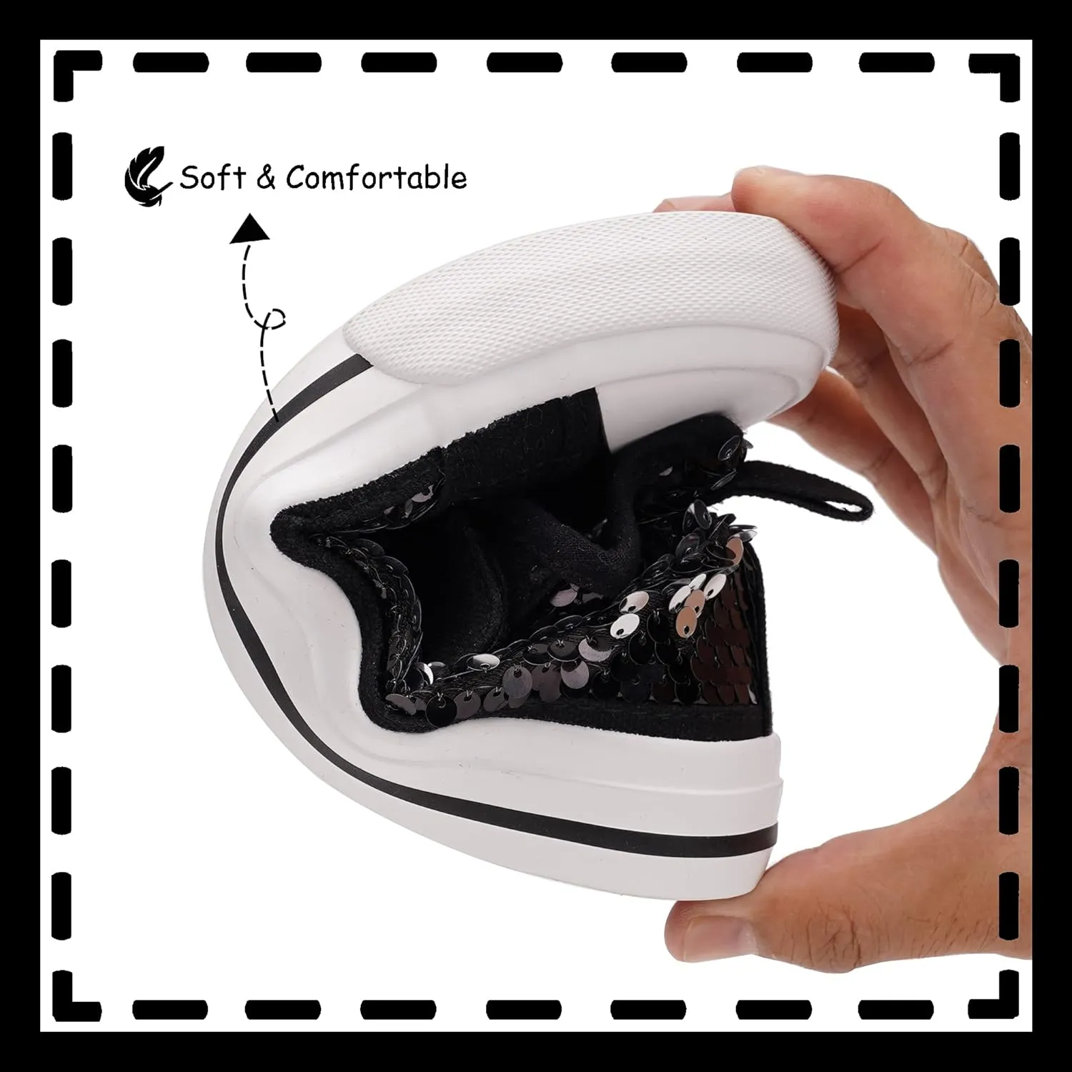 Toandon Kids Adorable Fashion High Top Casual Canvas Sneakers