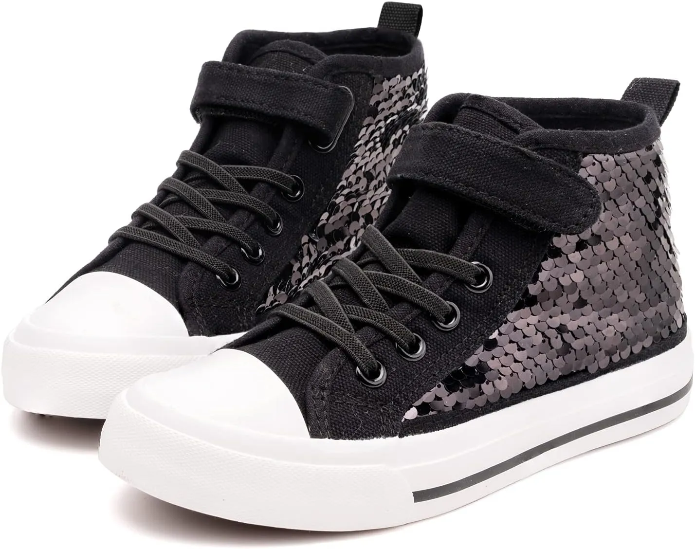 Toandon Kids Adorable Fashion High Top Casual Canvas Sneakers