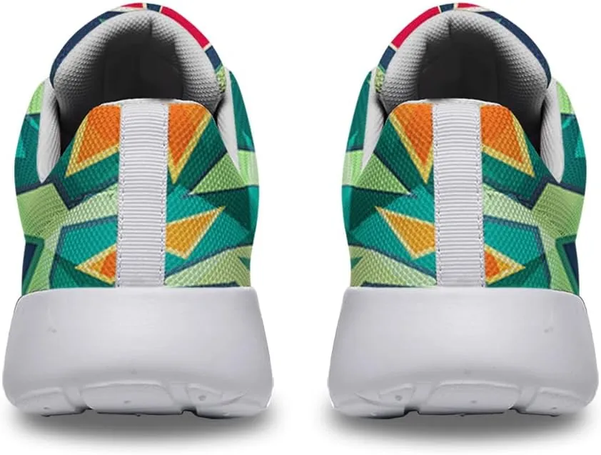 Women Men Colored Graffiti Shoes Personalited 3D Print Running Shoes Athletic Tennis Sneakers