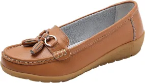 Womens Penny Loafers Comfortable Dressy Walking Shoes Breathable Driving Loafers Casual Slip On Shoes Arch Support