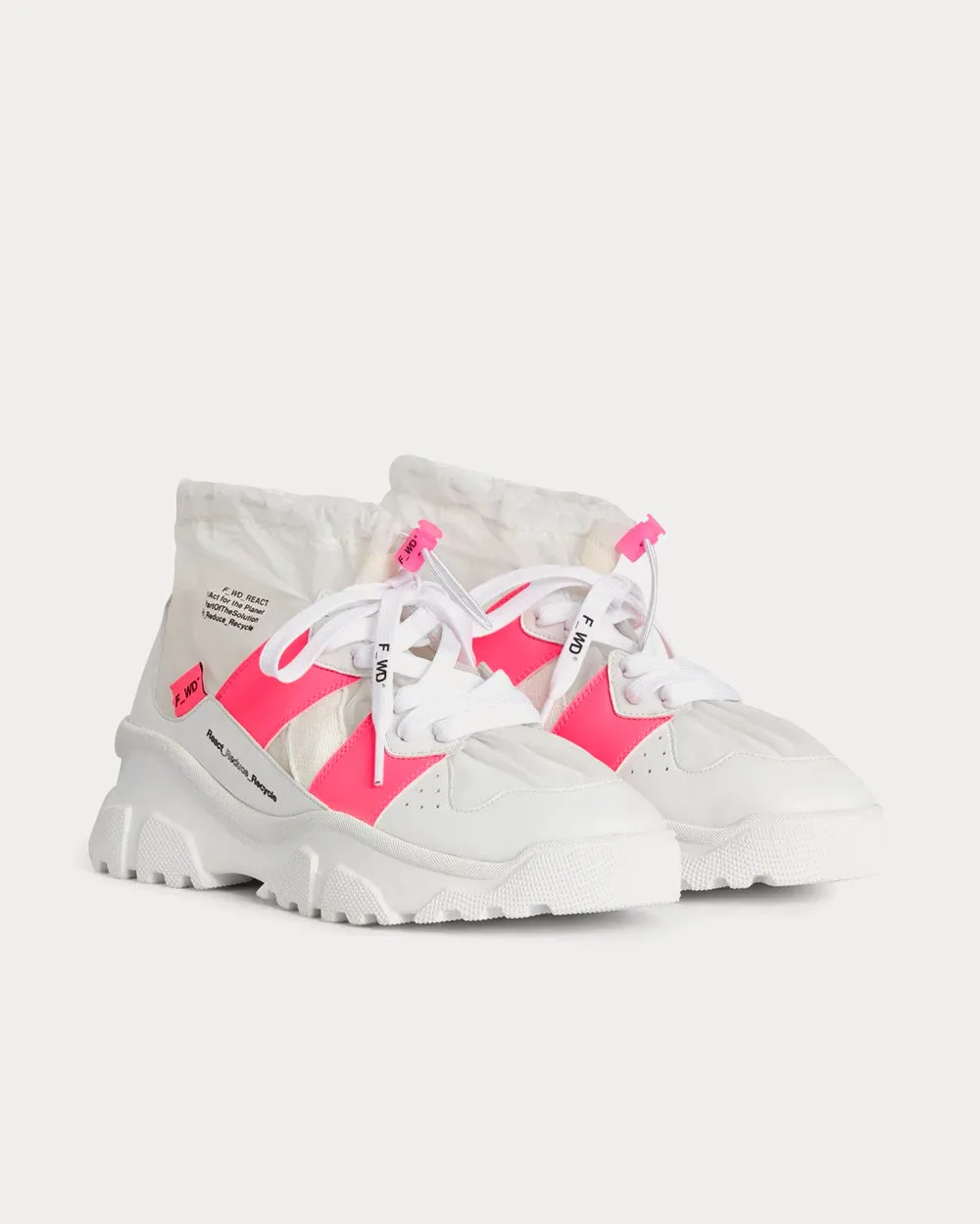 XP2_JUNK X White High Top Sneakers
